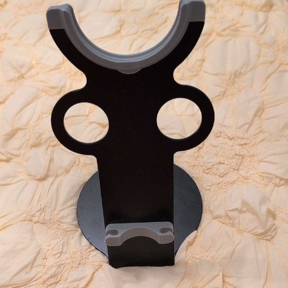 Black and Gray Dyson Hair Dryer Stand